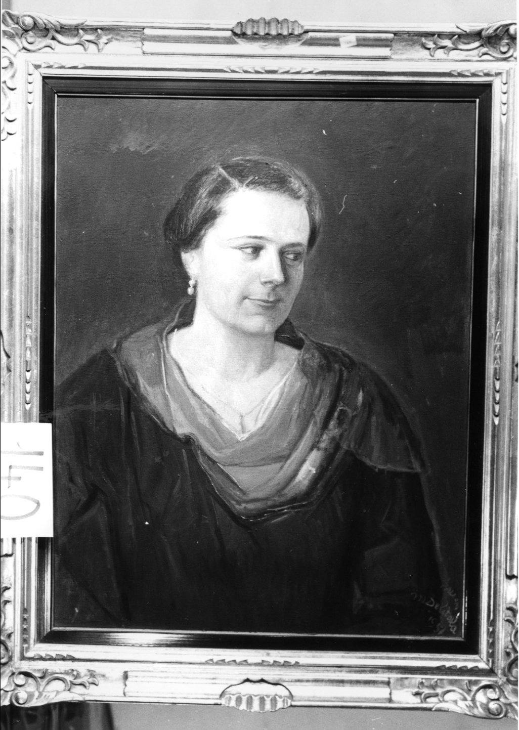Ritratto della signora Tomè, ritratto di donna (dipinto) di Delitala Mario (metà sec. XX)