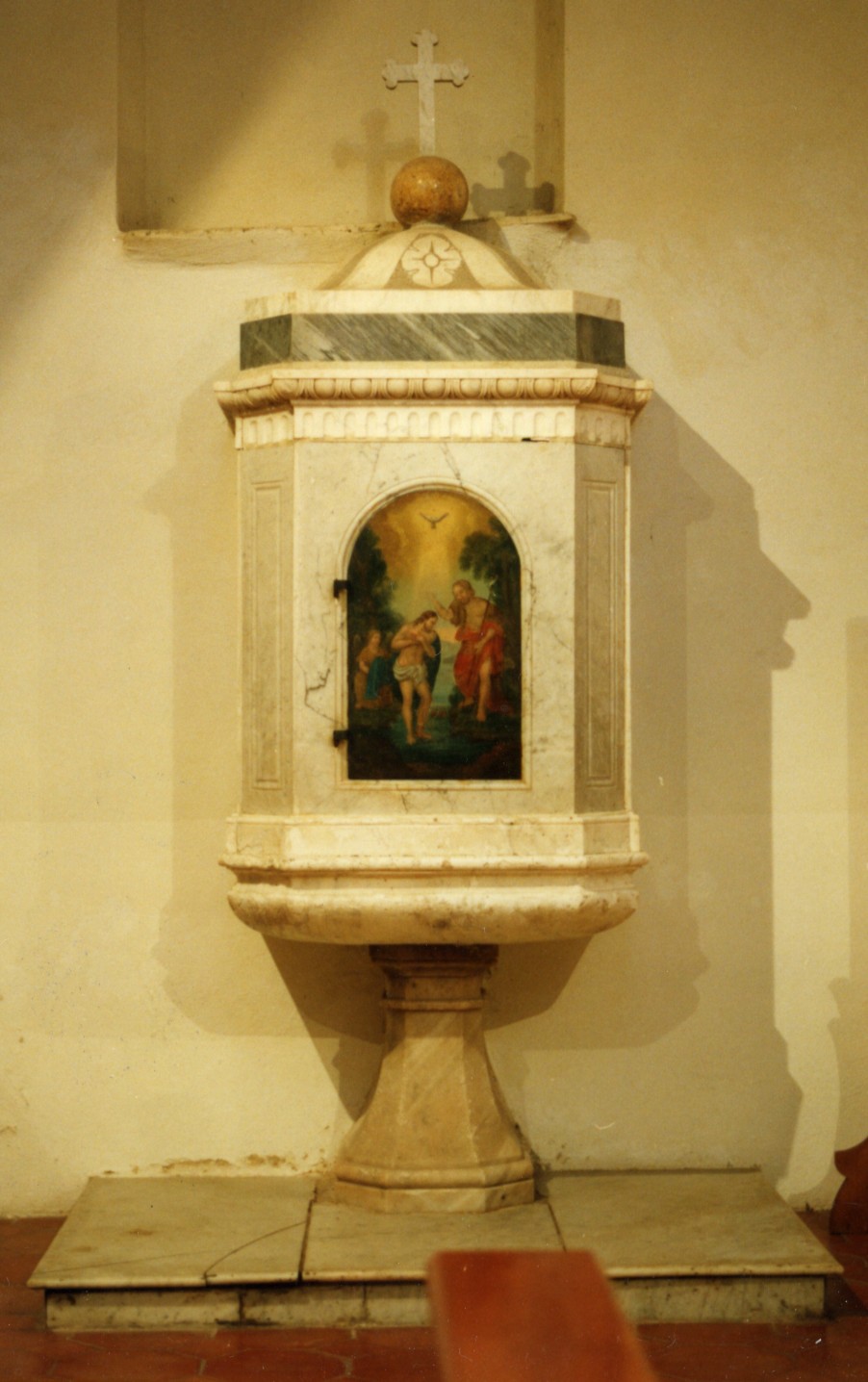 fonte battesimale - bottega italiana (sec. XIX)