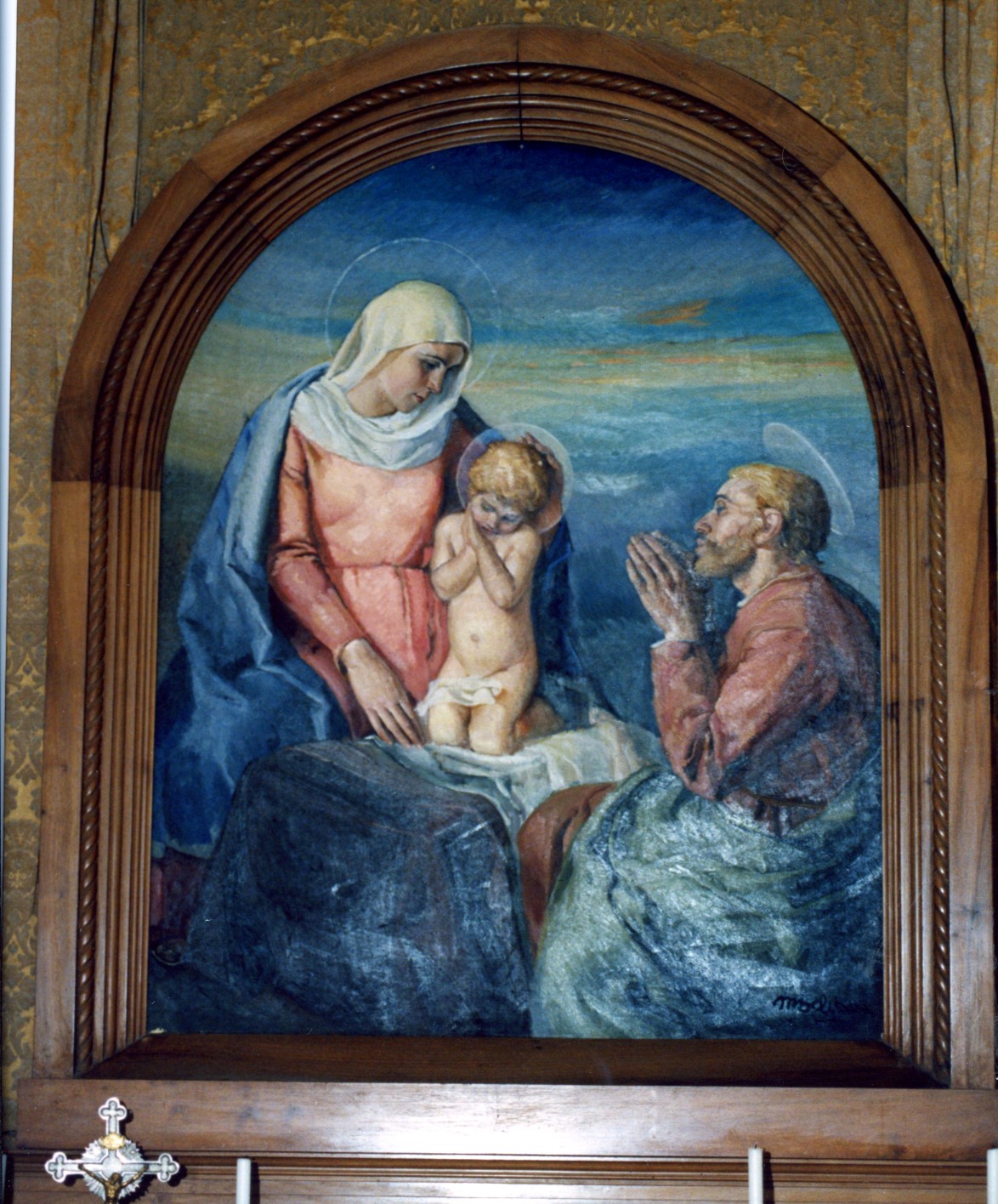 Sacra Famiglia (dipinto) di Delitala Mario (prima metà sec. XX)