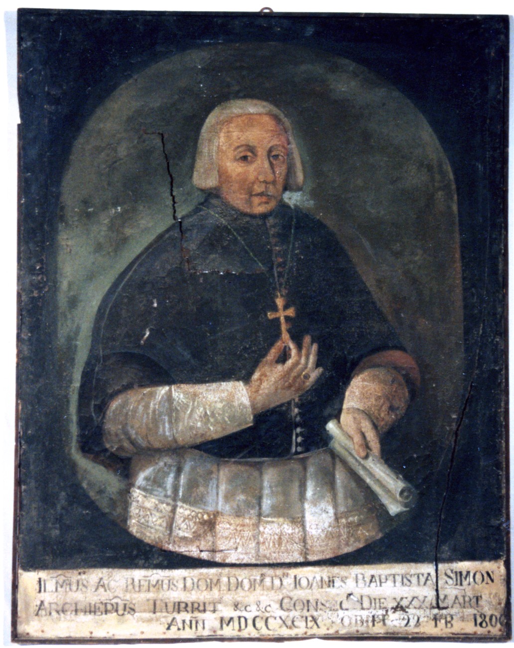 Arcivescovo Ioannes Baptista Simon (dipinto) - ambito sardo (sec. XIX)