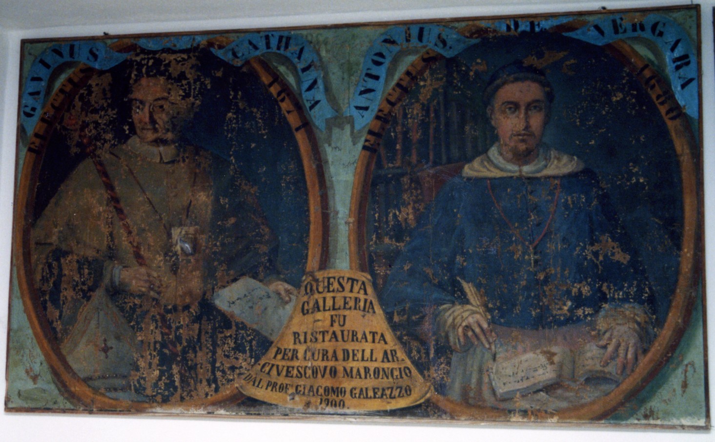 Arcivescovi Gavinus Cathayna e Antonius De Vergara (dipinto) - ambito sardo (sec. XIX)