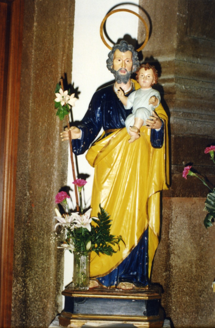 San Giuseppe e Gesù Bambino (statua) - bottega sarda (sec. XIX)