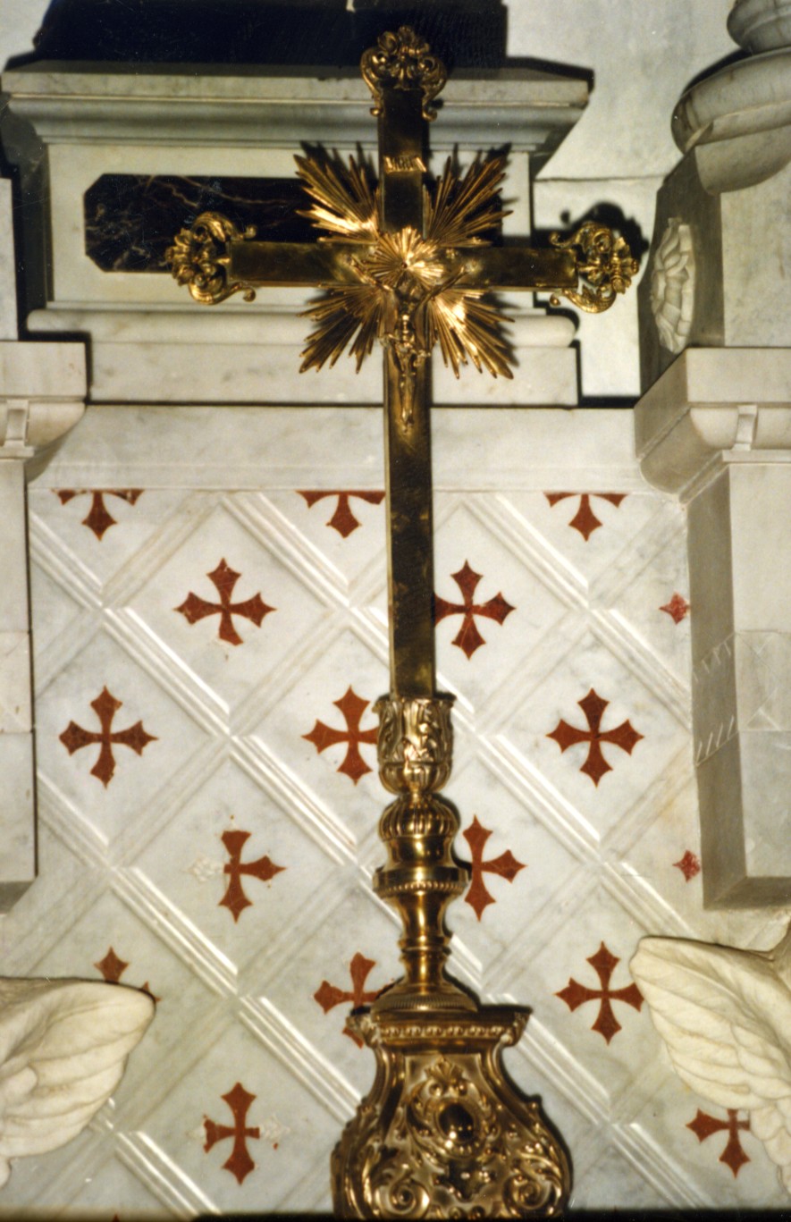 croce d'altare - bottega italiana (sec. XIX)