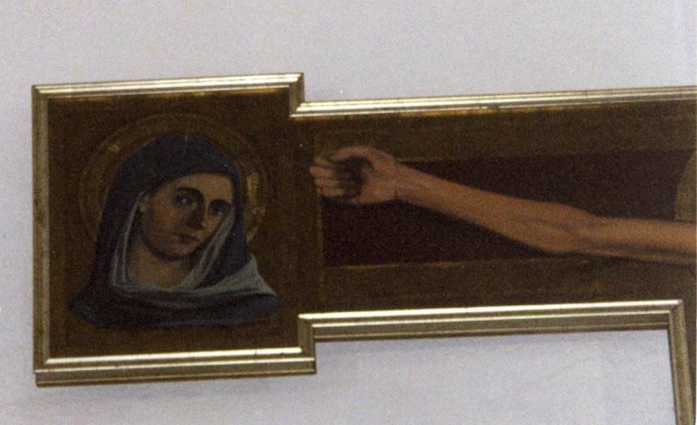 Madonna (dipinto, elemento d'insieme) di Bussu Franco (prima metà sec. XX)