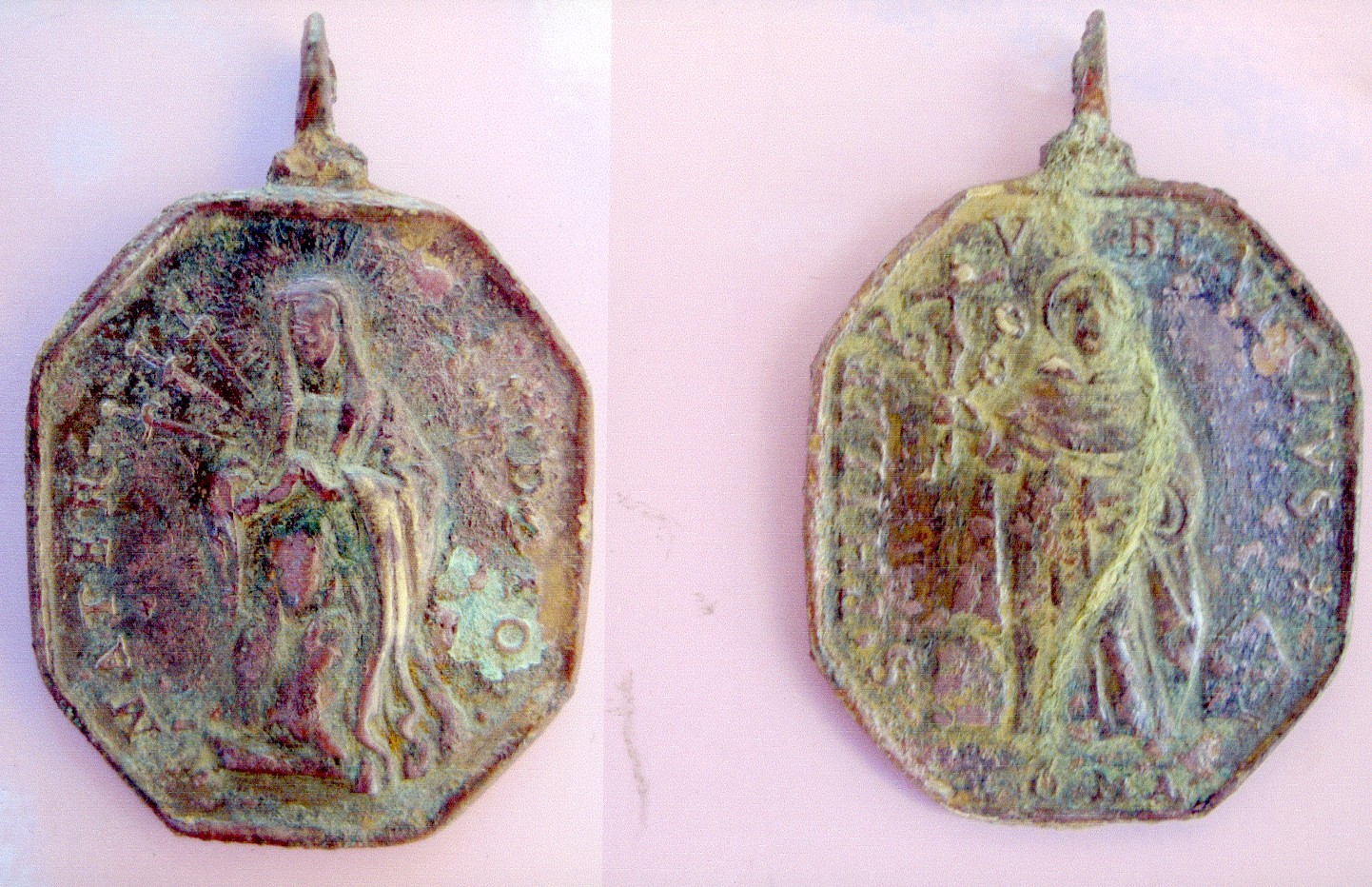 medaglia devozionale - produzione romana (sec. XVIII)