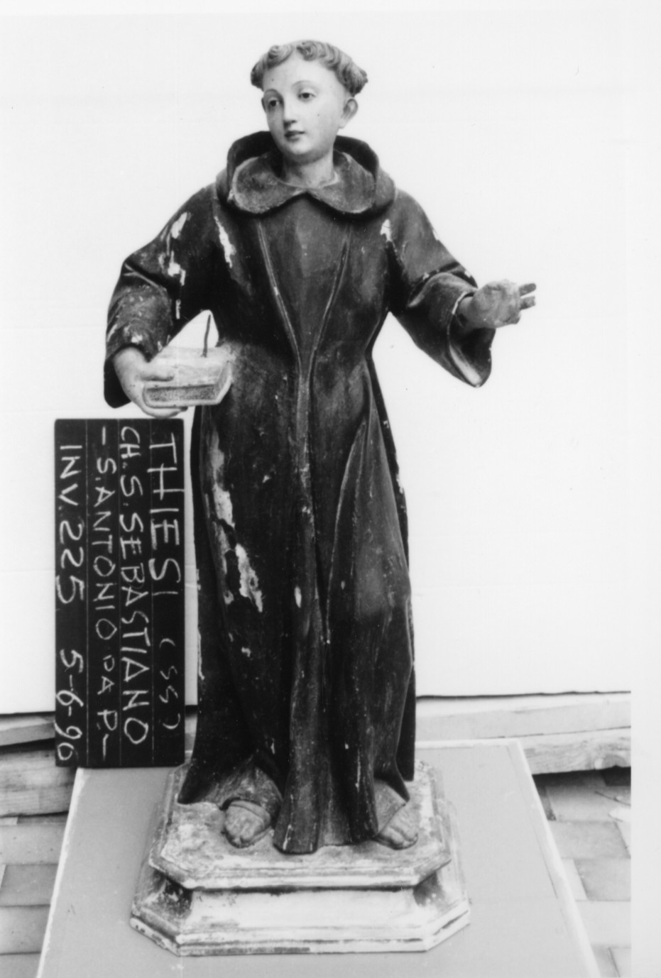 Sant'Antonio da Padova (statua) - bottega sarda (sec. XVIII)