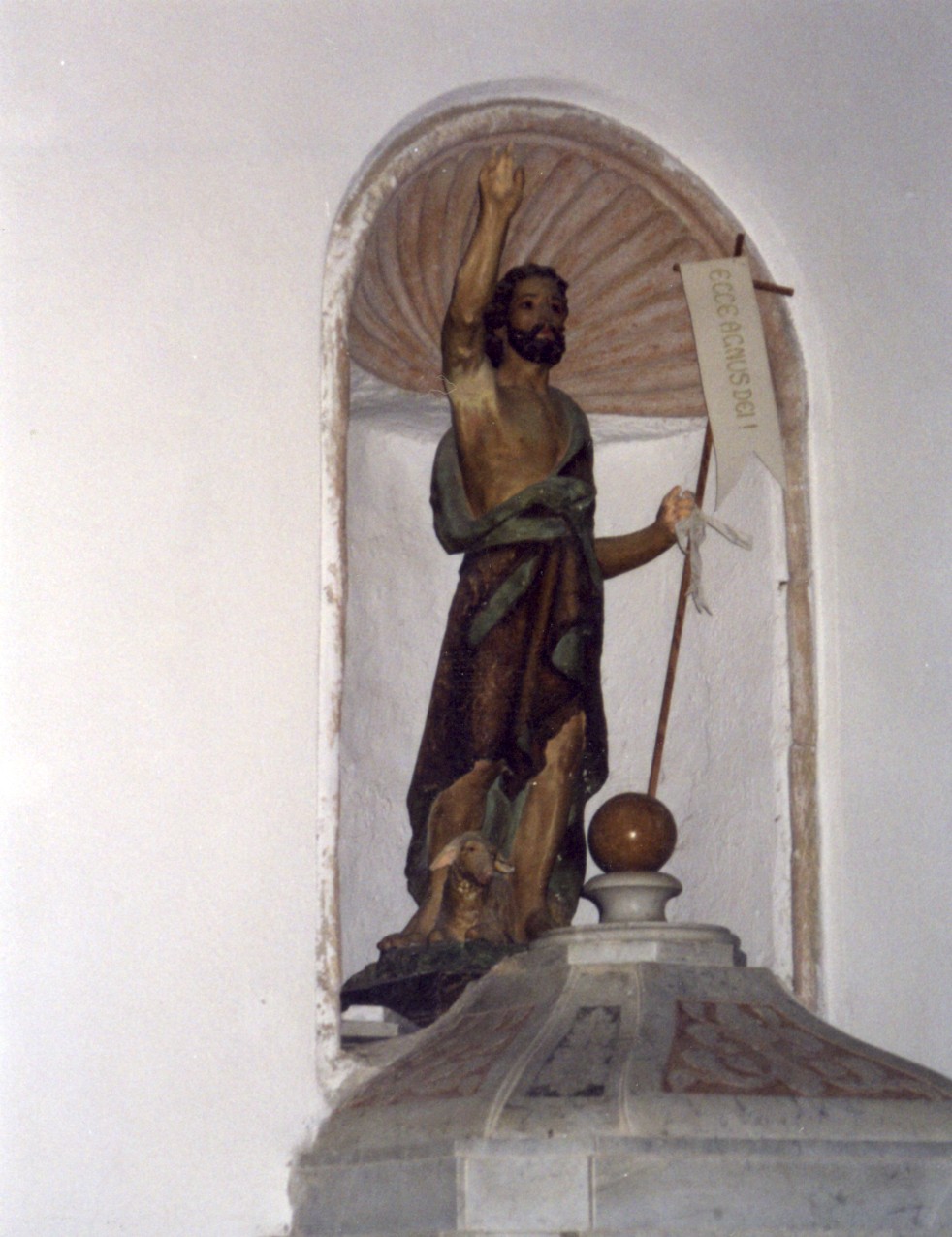 San Giovanni Battista (statua) di Moroder (F.lli) (prima metà sec. XX)