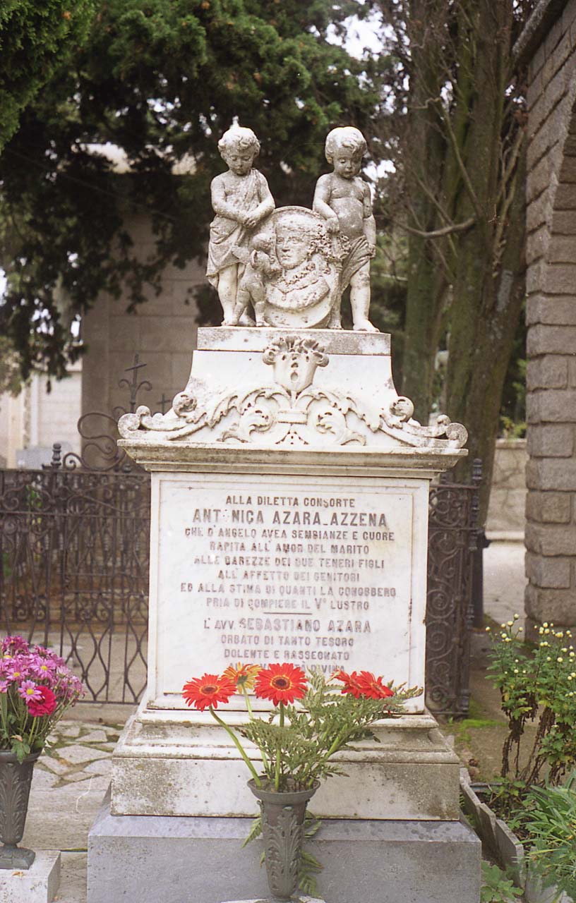 ritratto di Antonica Azara Azzena (monumento funebre) di Sartorio Giuseppe (attribuito) (seconda metà sec. XIX)