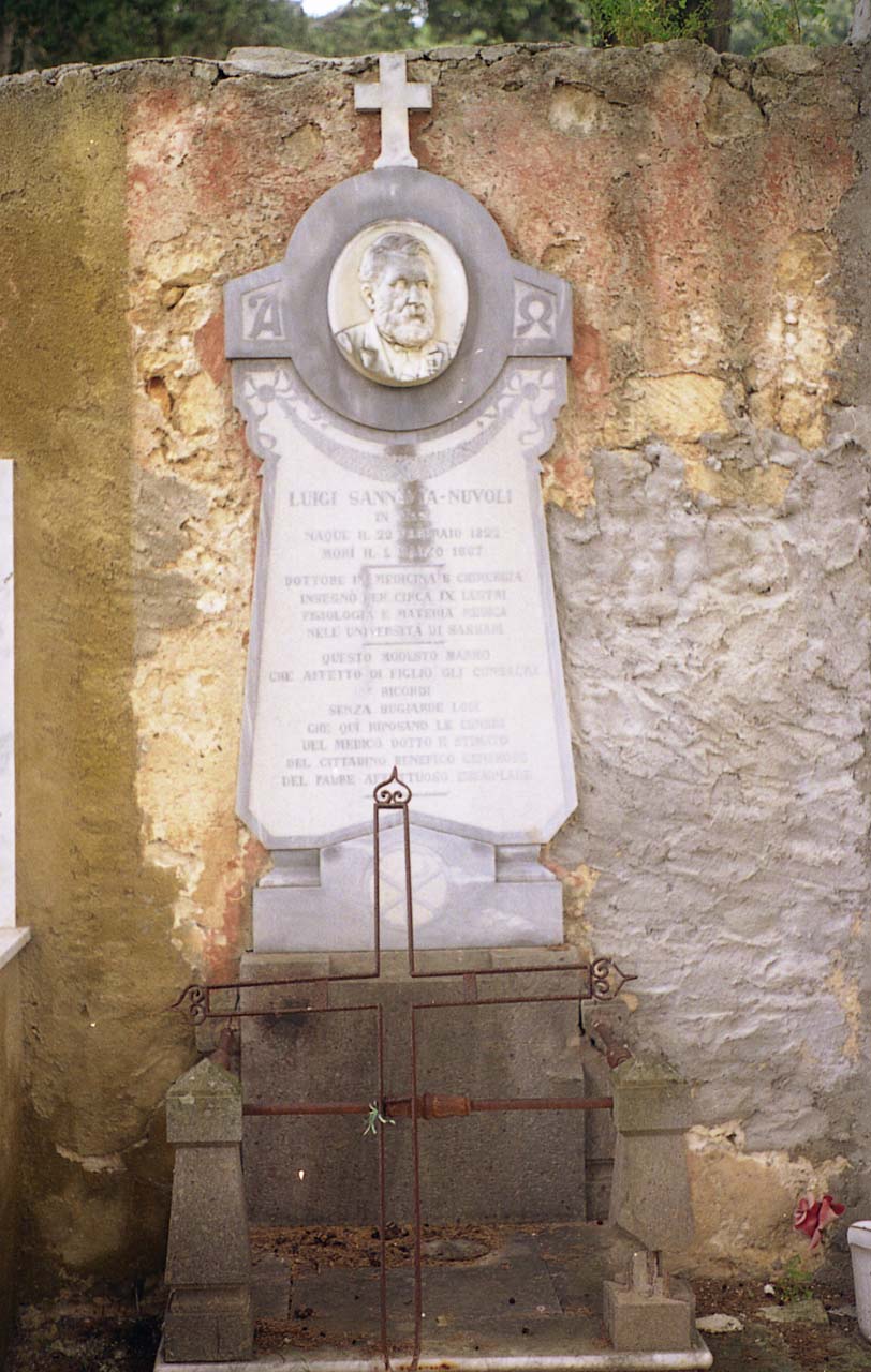 ritratto di Luigi Sanna Nuvoli (monumento funebre) di Sartorio Giuseppe (sec. XIX)