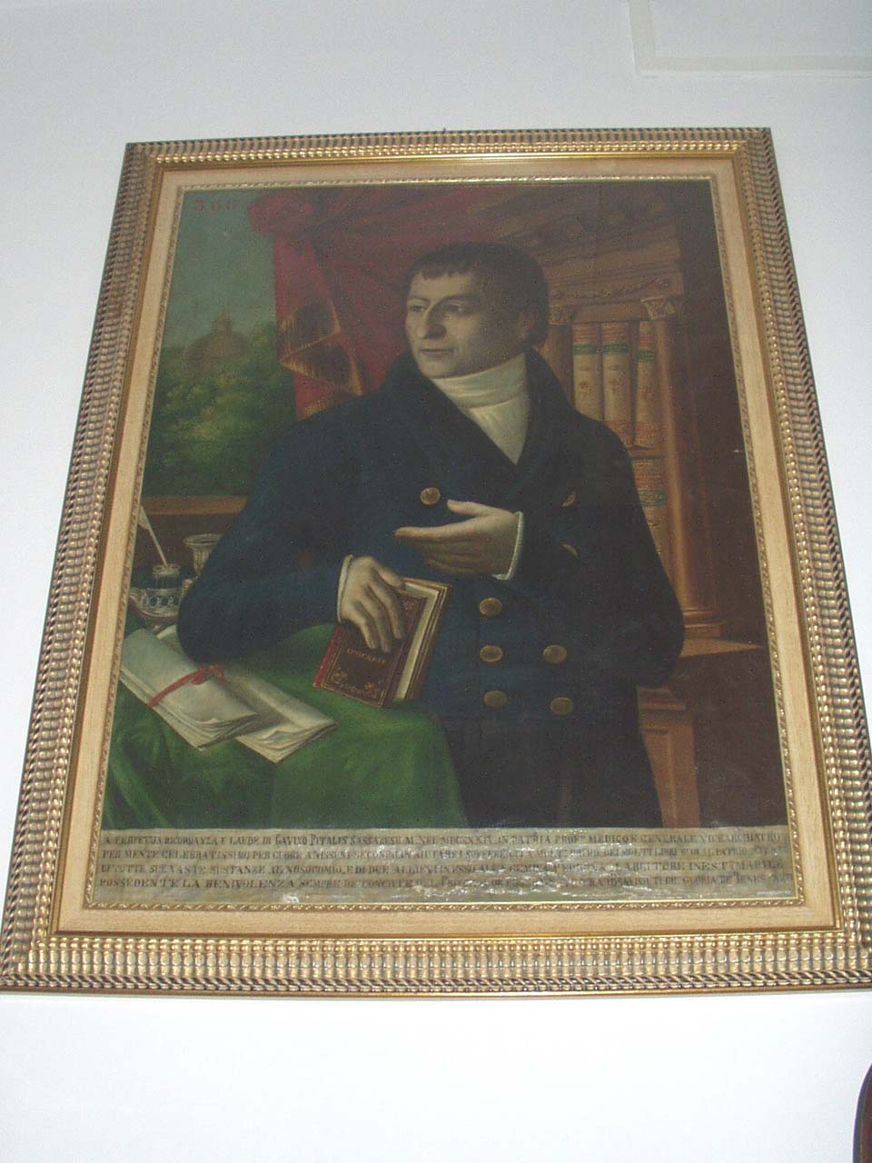 ritratto di Gavino Pitalis (dipinto) - bottega sassarese (secondo quarto sec. XIX)