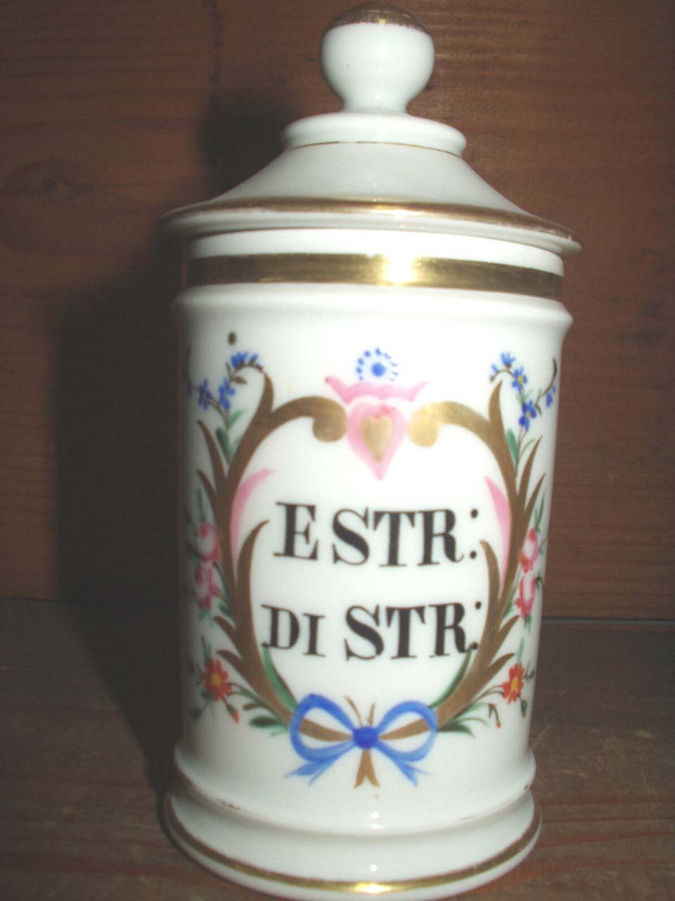 vaso da farmacia, serie - produzione italiana (seconda metà sec. XIX)