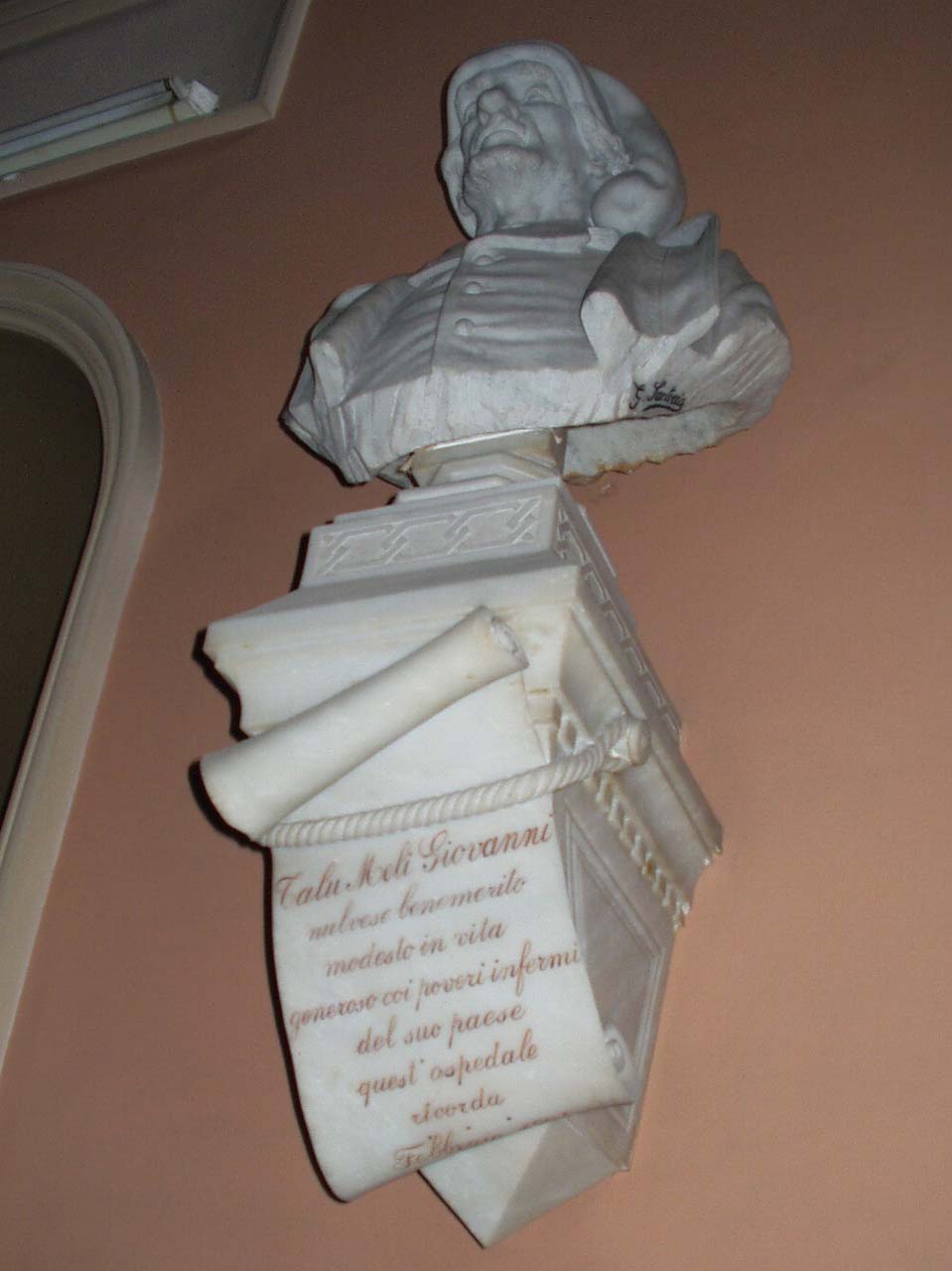 ritratto di Giovanni Tolu Meli (busto) di Sartorio Giuseppe (inizio, inizio sec. XX, sec. XX)