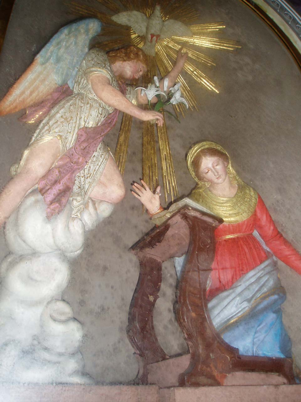 Annunciazione (gruppo scultoreo) di Di Meglio Salvatore (prima metà sec. XIX)