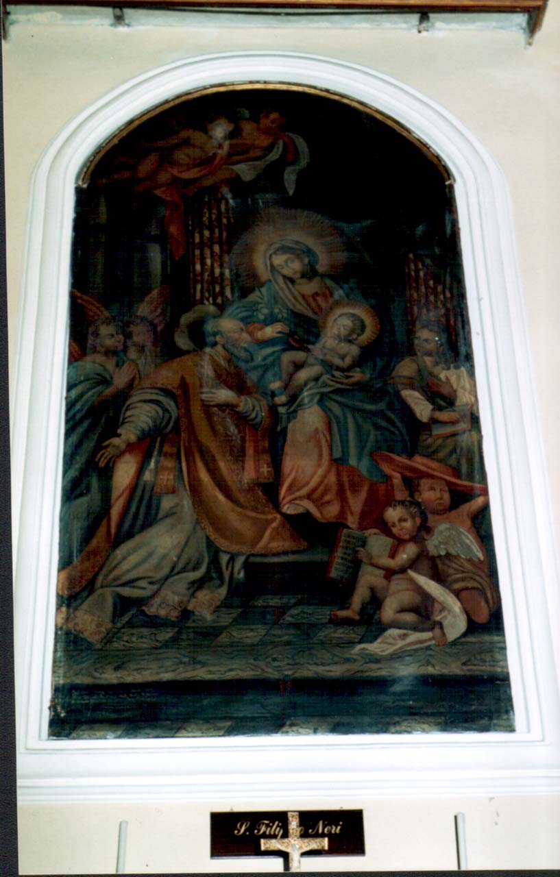 San Filippo Neri ha la visione della Madonna con Bambino (dipinto) di Cano Antonio (primo quarto sec. XIX)
