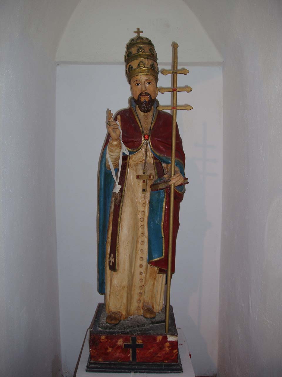 San Sisto papa (statua) - ambito sardo (prima metà sec. XVII)