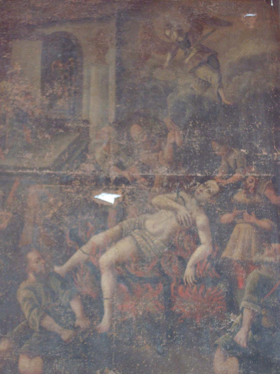 martirio di Sant'Agata (dipinto) di Mulas Todde (secondo quarto, secondo quarto sec. XVIII, sec. XVIII)