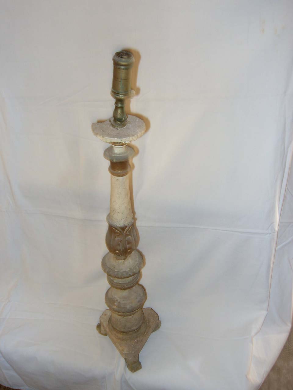 candelabro, serie - bottega sarda (prima metà sec. XIX)