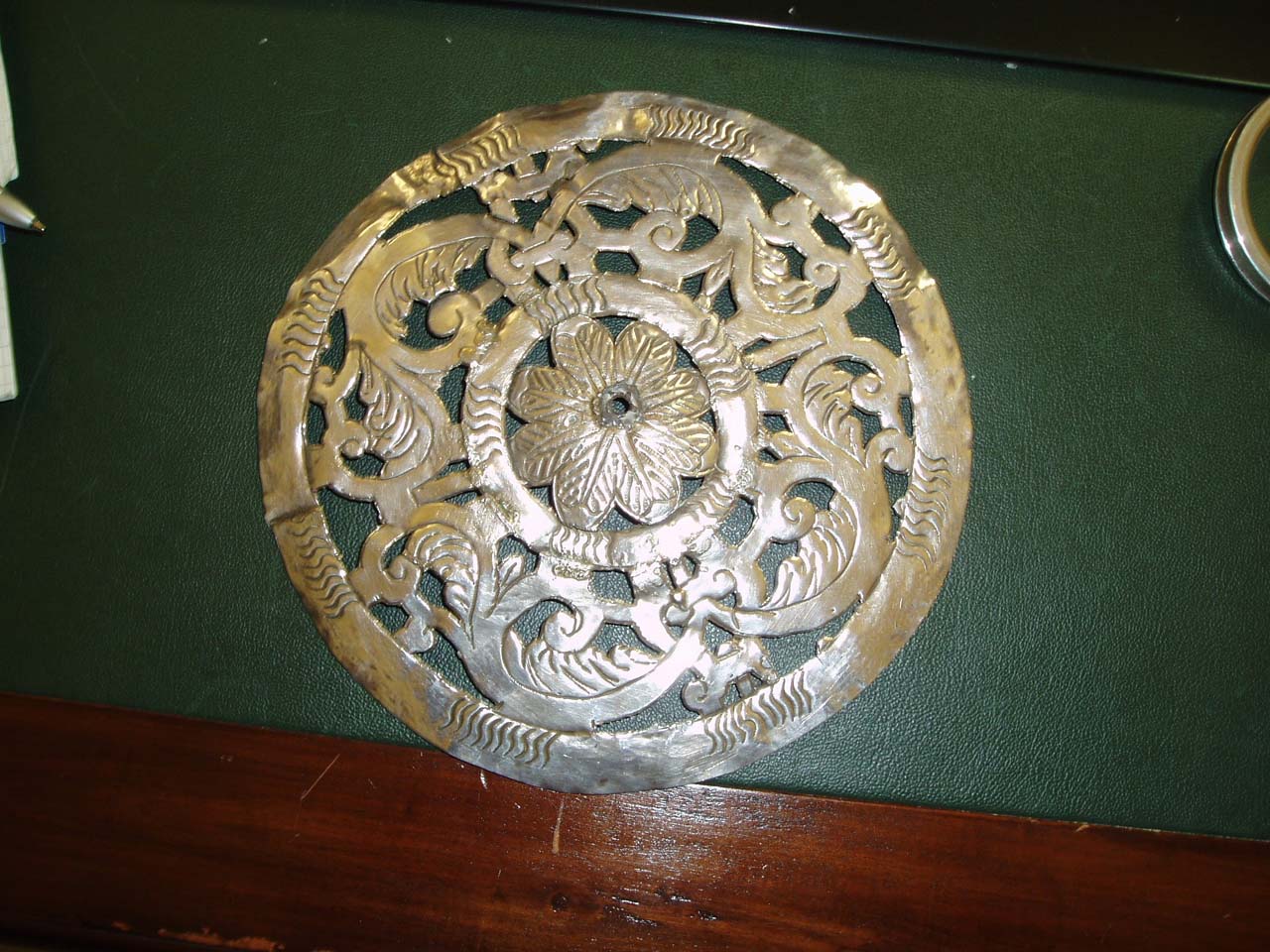 aureola di immagine sacra - ambito sardo (prima metà sec. XVIII)