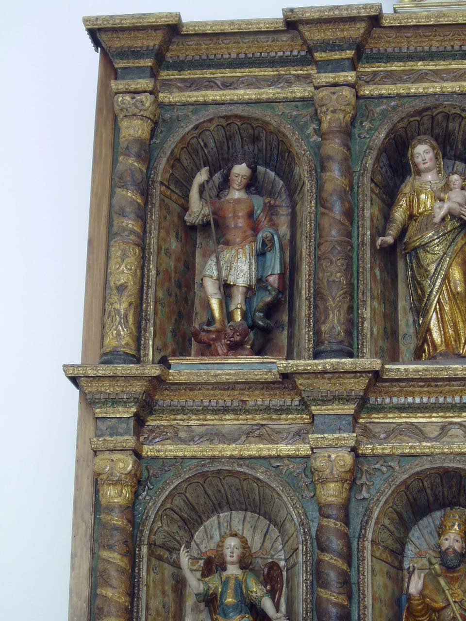 San Michele Arcangelo (statua) - ambito sardo iberico (seconda metà sec. XVII)