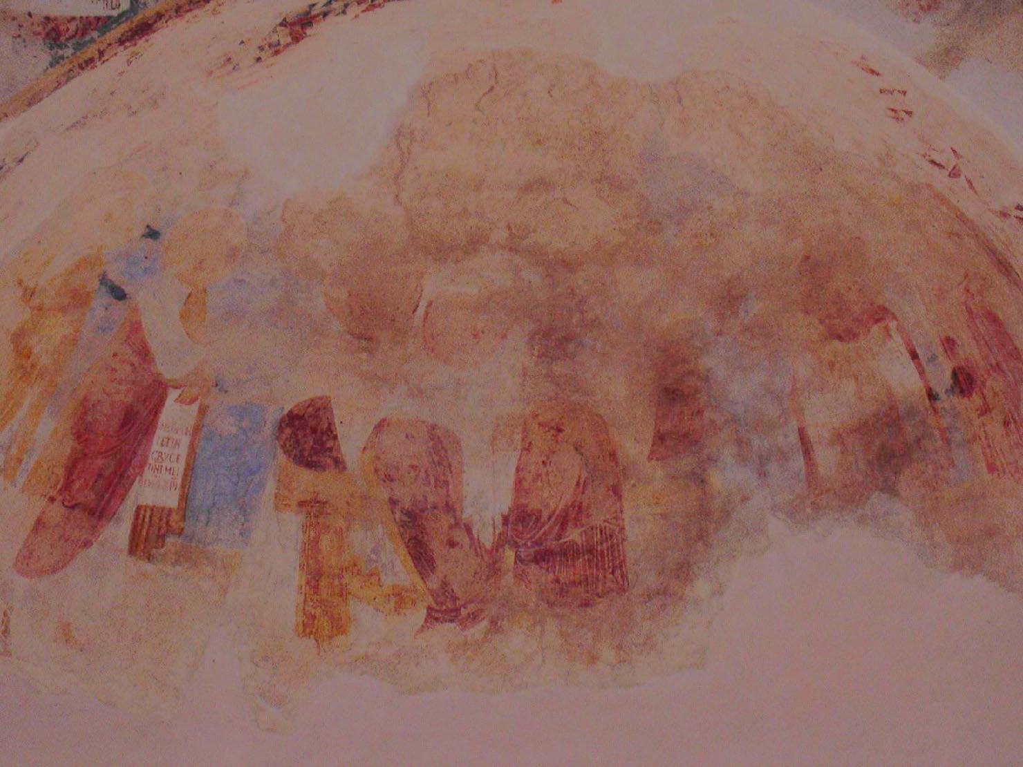 Cristo in trono fra santi e profeti (dipinto, complesso decorativo) - ambito tosco laziale (prima metà sec. XII)