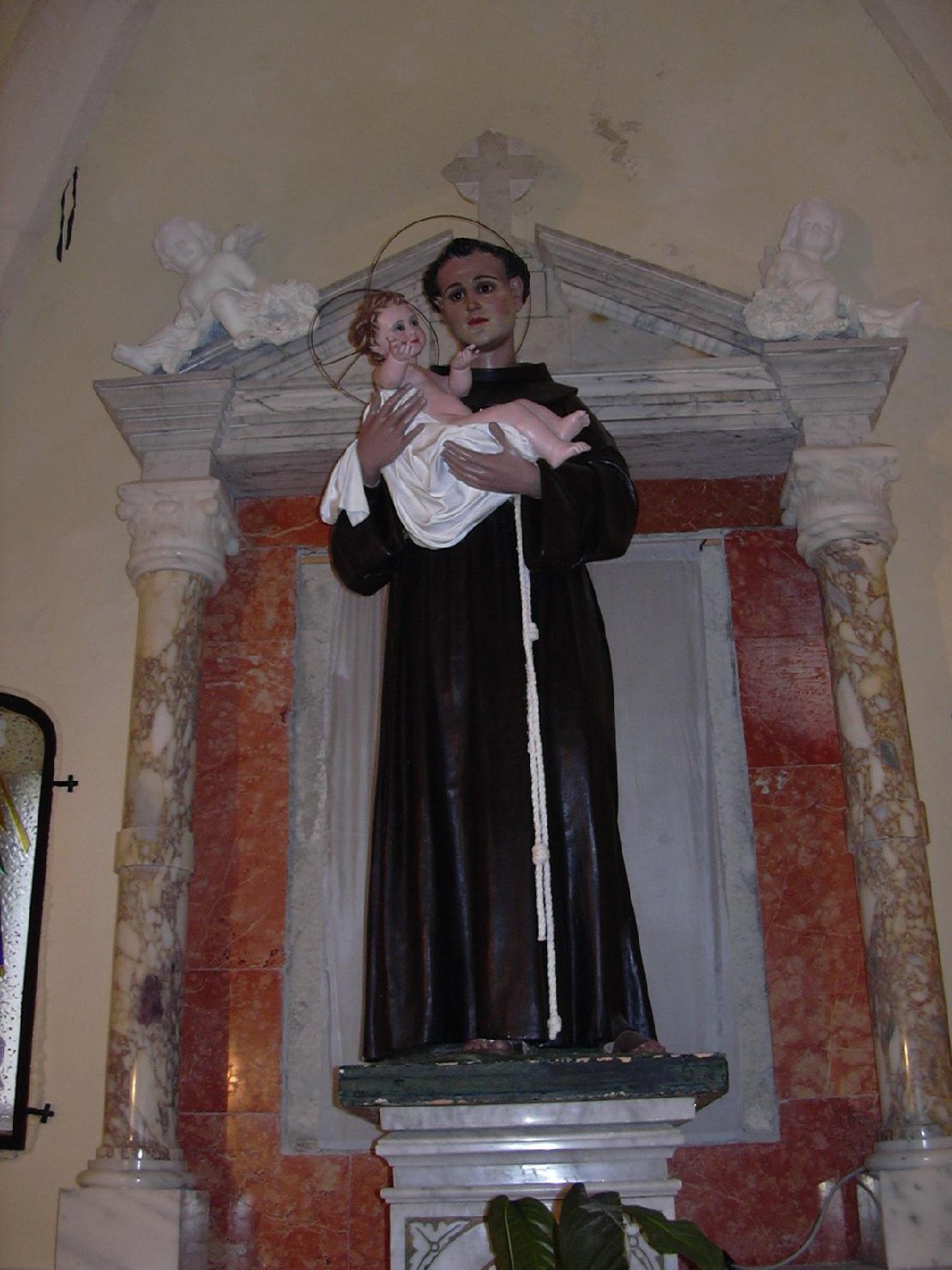 Sant'Antonio da Padova con Gesù Bambino (statua) - bottega sarda (sec. XIX)