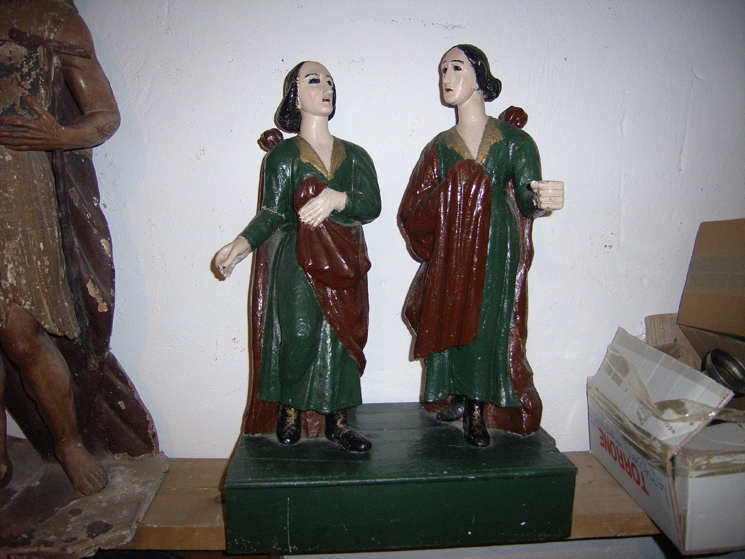 San Cosma e San Damiano (gruppo scultoreo) - bottega sarda (prima metà sec. XVIII)