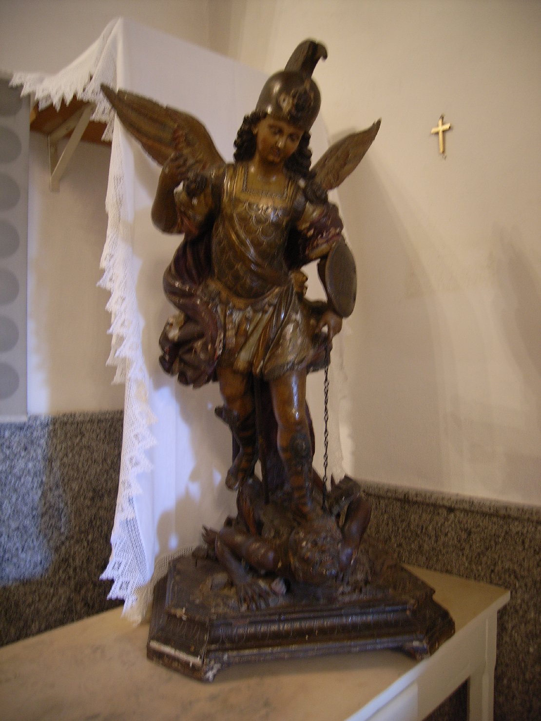 San Michele Arcangelo (statua) - bottega campana (prima metà sec. XVII)