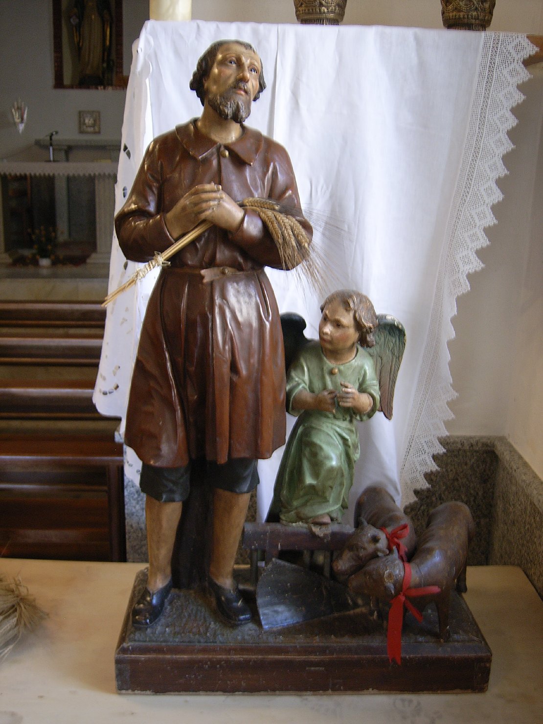 Sant'Isidoro (gruppo scultoreo) - bottega campana (prima metà sec. XVIII)