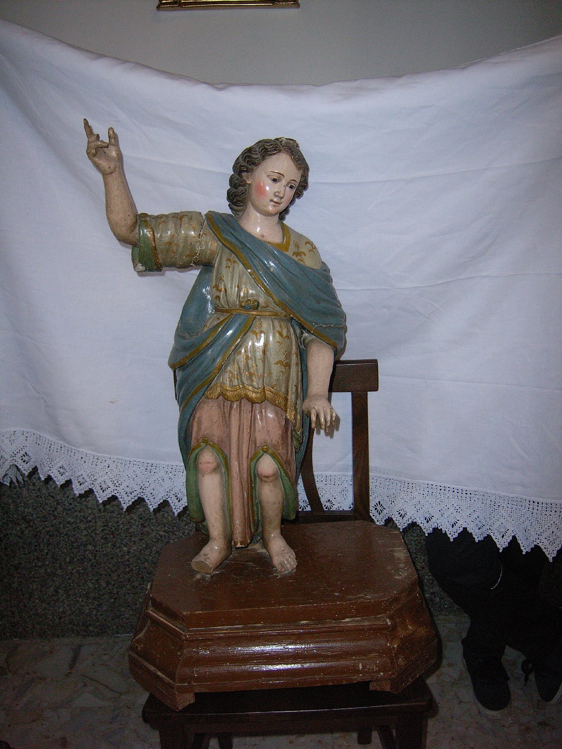 San Raffaele Arcangelo (statua) - bottega campana (prima metà sec. XVIII)