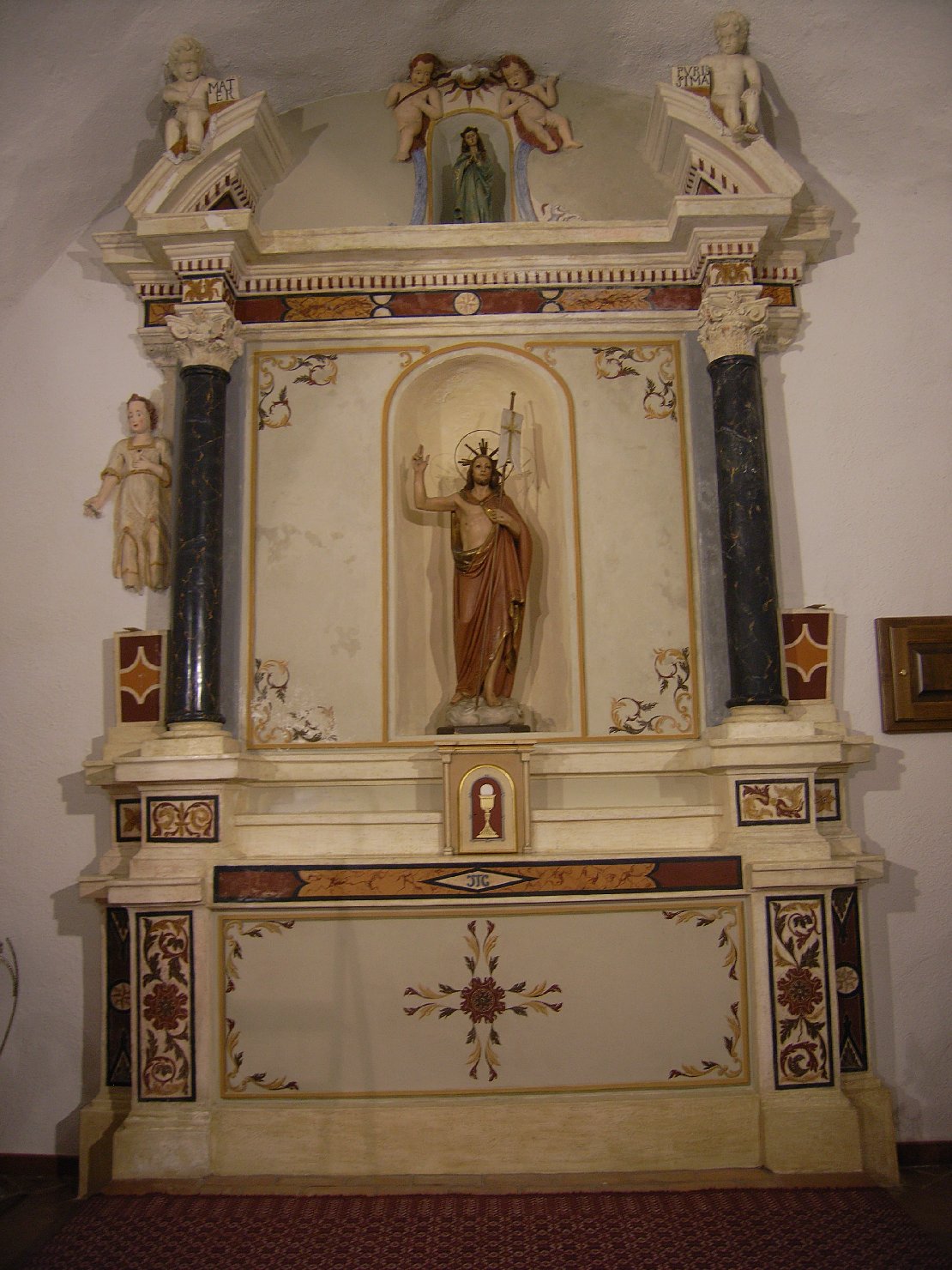 altare - bottega sarda (fine/inizio secc. XVIII/ XIX)