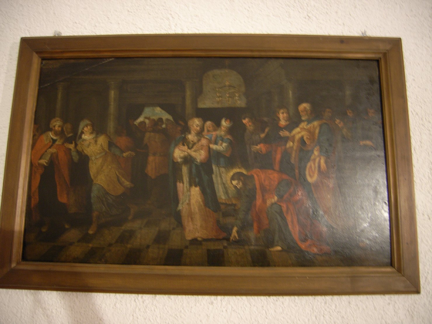 Cristo e l'adultera (dipinto) - bottega napoletana (primo quarto sec. XVII)