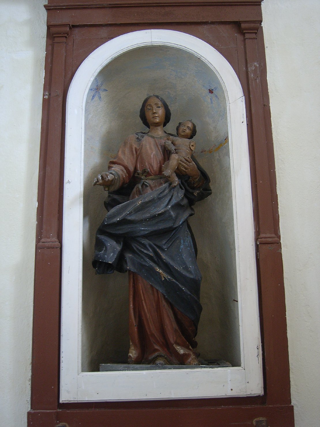 Madonna del Rosario (statua) - bottega campana (seconda metà sec. XVII)
