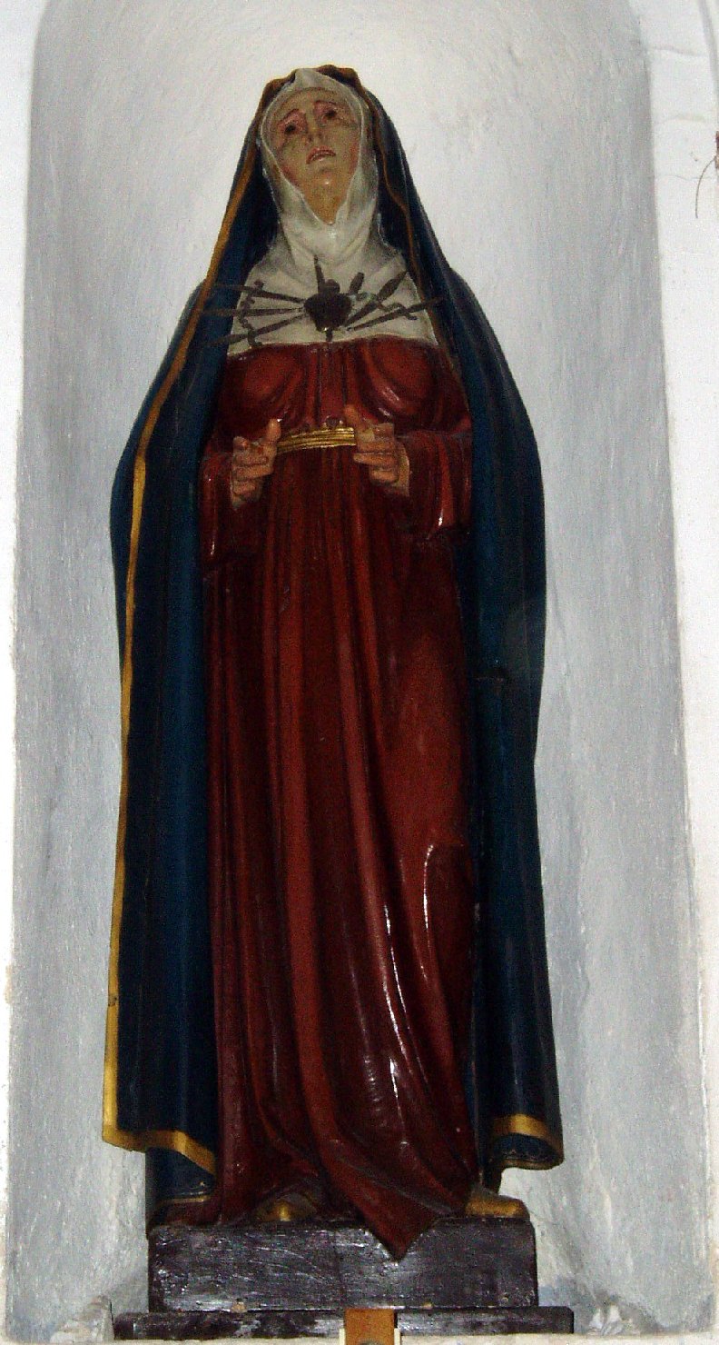 Madonna Addolorata piangente (scultura) - ambito italiano (fine sec. XIX)
