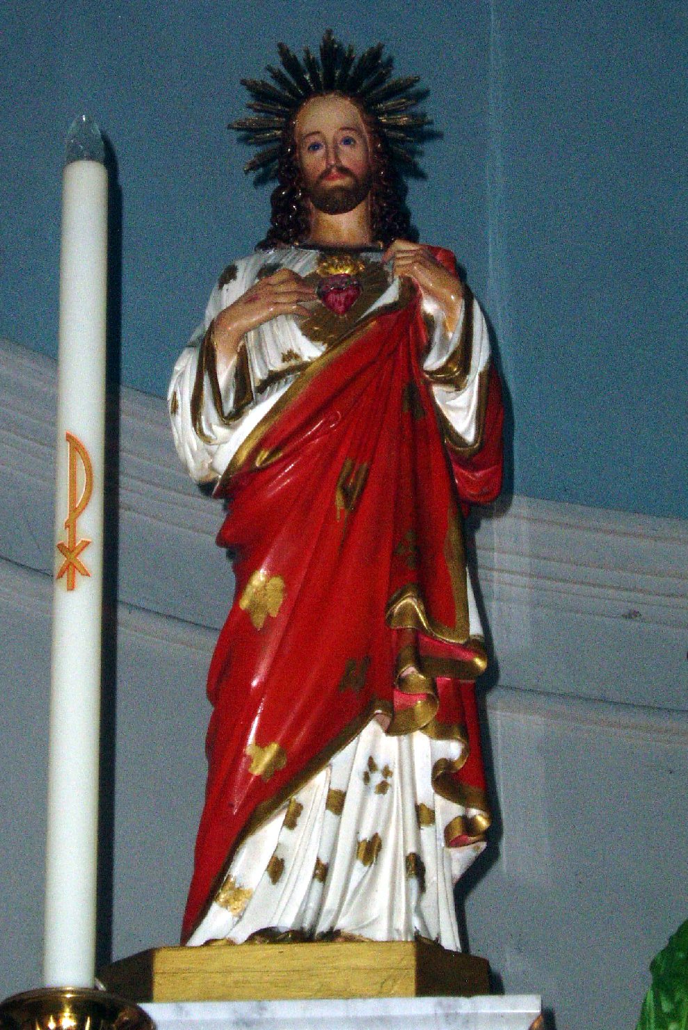 Sacro Cuore di Gesù (statua) di Rosa Zanazio Francesco (fine/inizio secc. XIX/ XX)