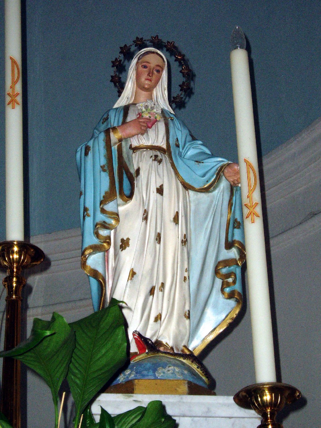 Sacro Cuore di Maria (statua) di Rosa Zanazio Francesco (primo quarto sec. XX)