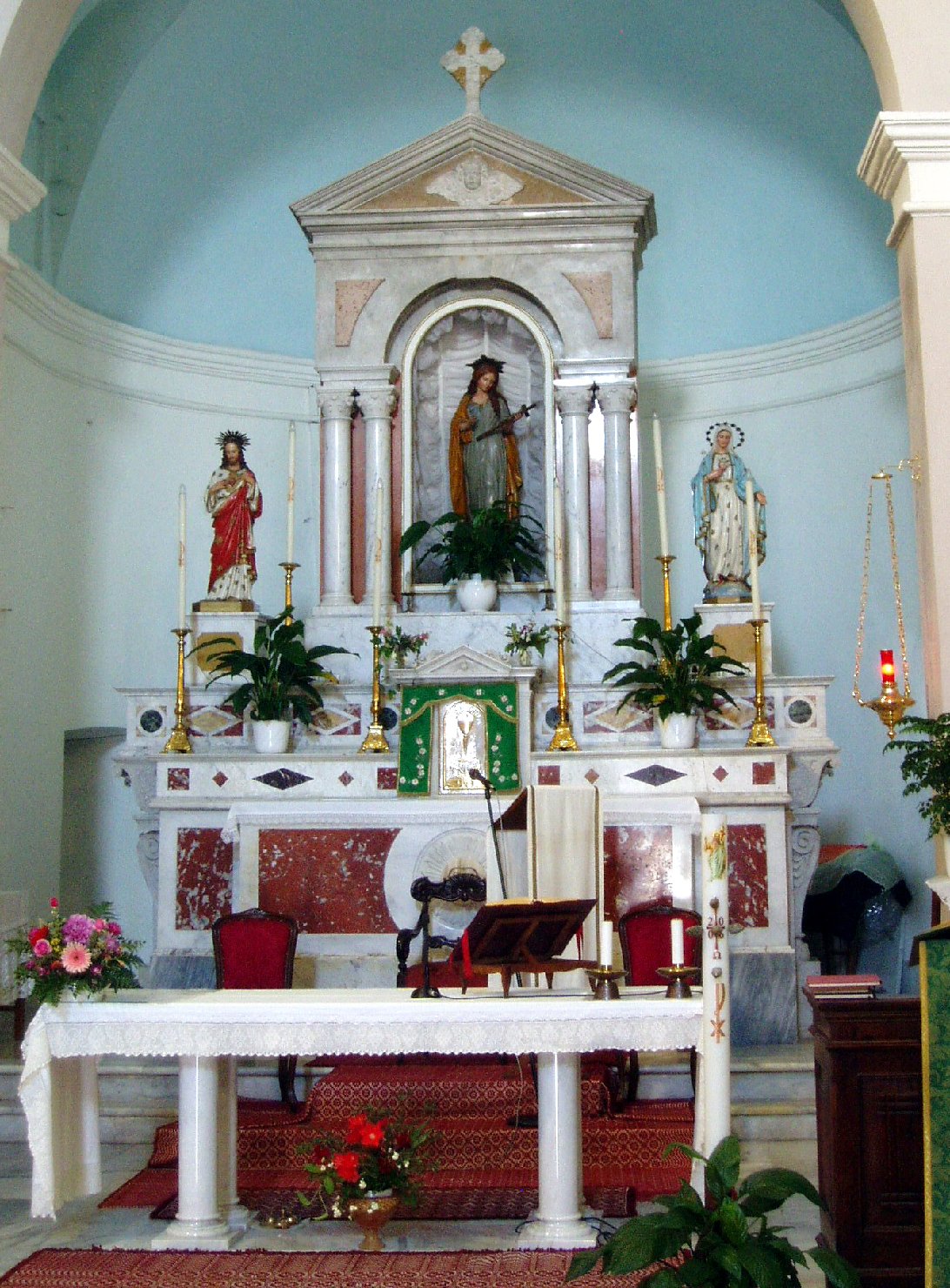 altare maggiore - ambito italiano (primo quarto sec. XX)
