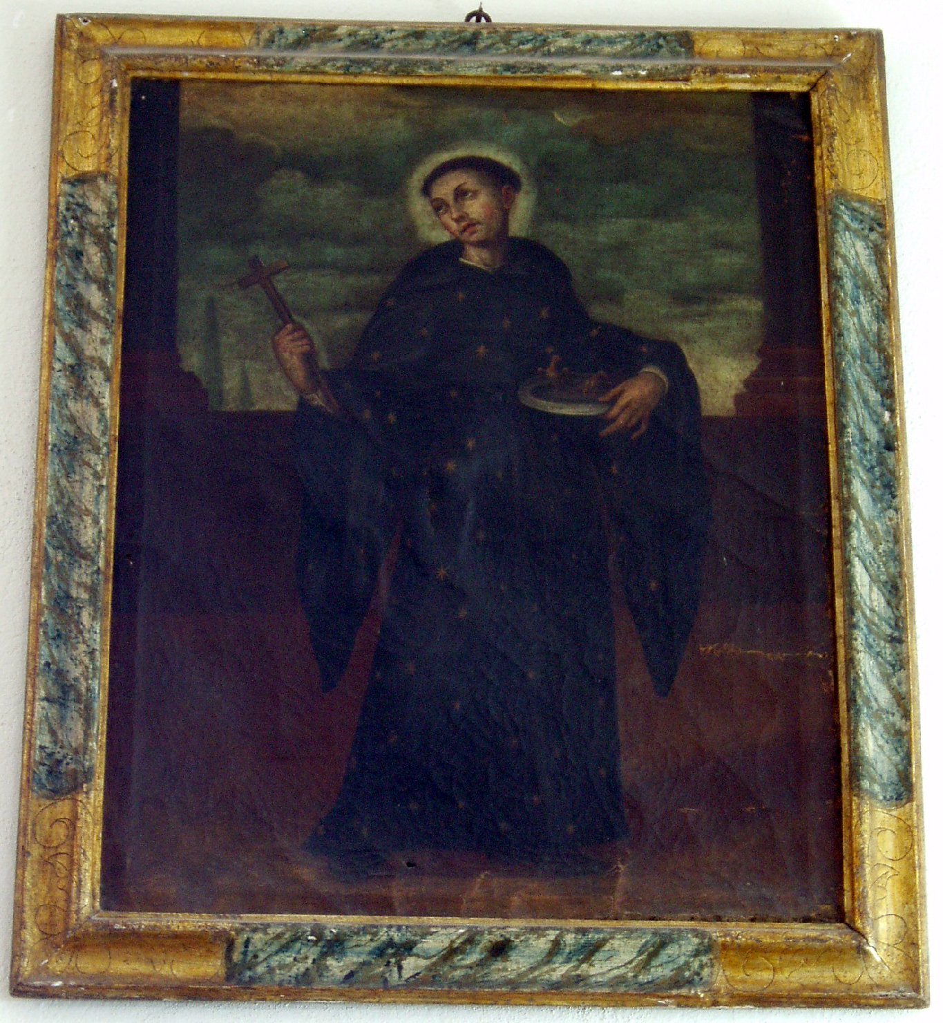 San Nicola da Tolentino riporta in vita gli uccelli arrostiti (dipinto) - ambito sardo iberico (fine/inizio secc. XVII/ XVIII)