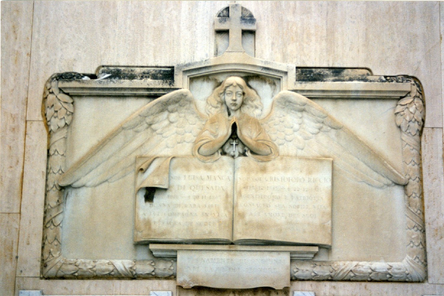 angelo (monumento funebre) di Sartorio Ettore (primo quarto sec. XX)