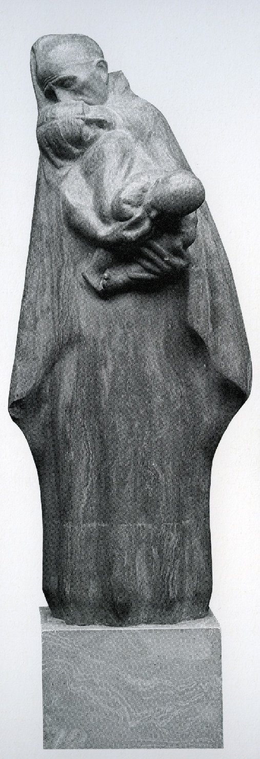 Il ritorno, famiglia di contadini (scultura) di Ciusa Francesco (prima metà sec. XX)