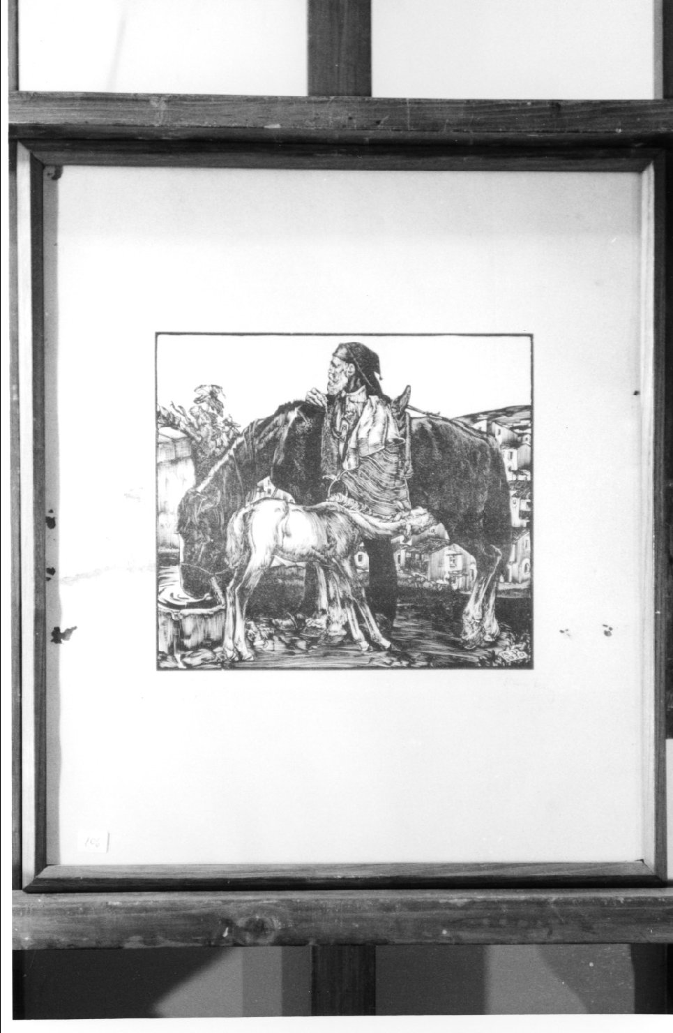 Alla fonte, figura maschile (stampa) di Dessy Stanislao (secondo quarto sec. XX)