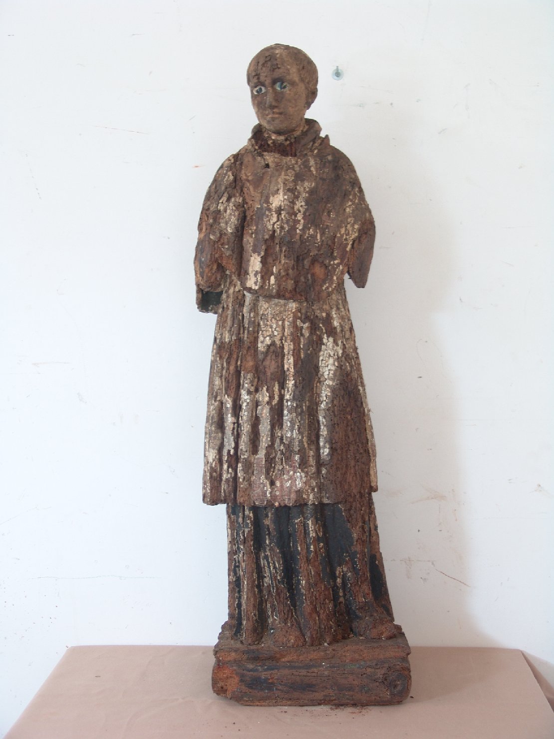 San Leonardo (statua) - bottega sarda (secc. XVII/ XVIII)