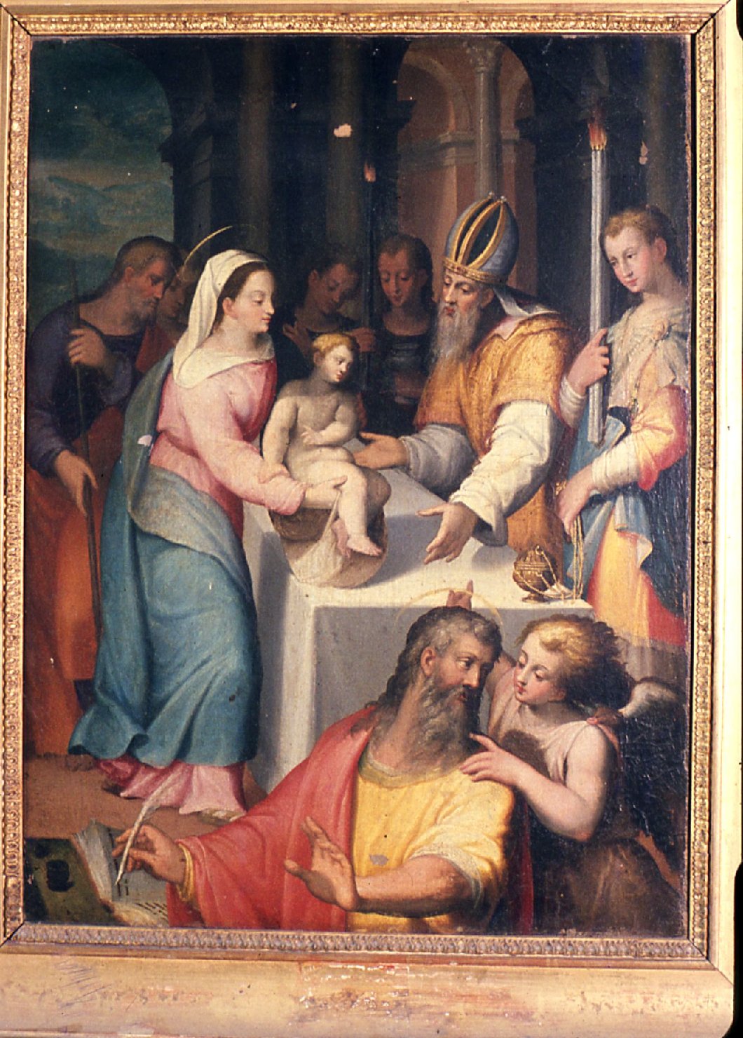 circoncisione di Gesù Bambino (dipinto) di Vanni Francesco (attribuito) (sec. XVI)