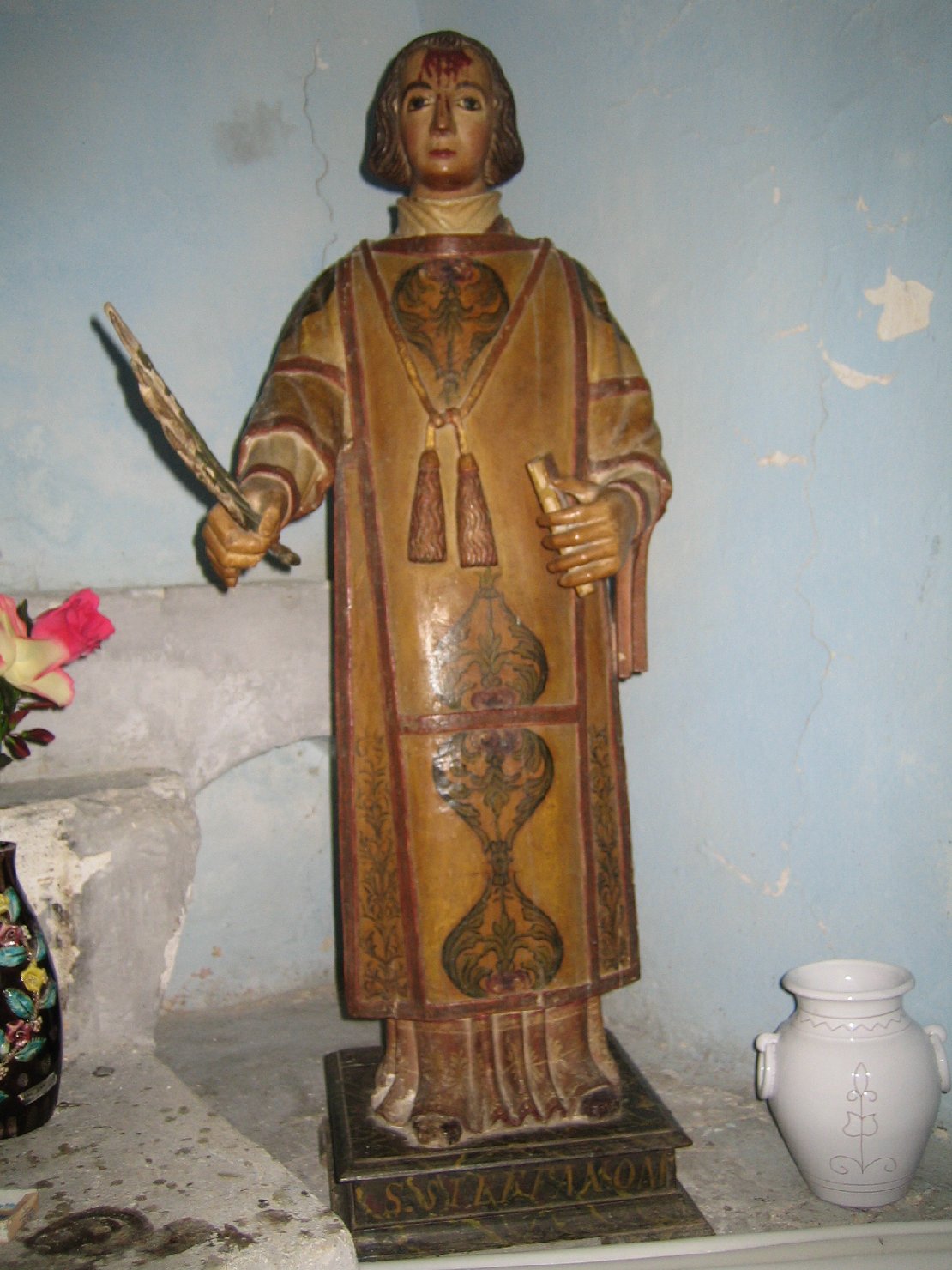 Santo Stefano (statua) - bottega sarda (sec. XVI)