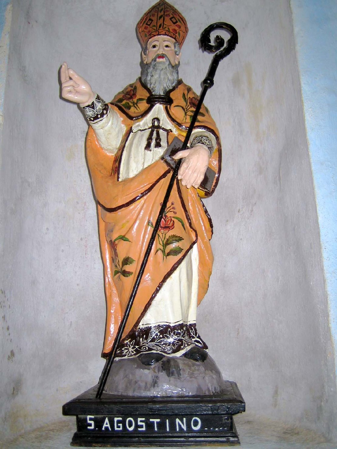 Sant'Agostino (statua) - bottega sarda (fine/inizio secc. XVII/ XVIII)