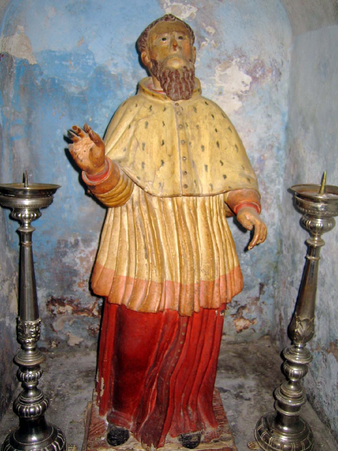 Santo (statua) - bottega sarda (sec. XVII)