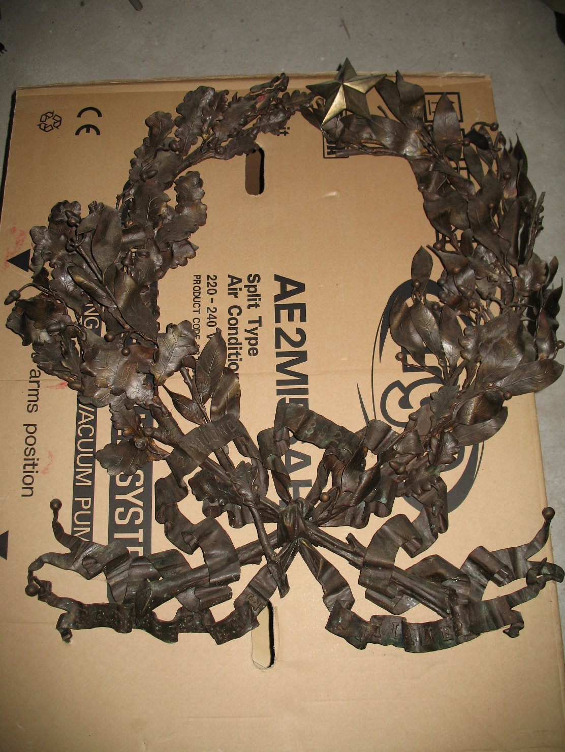 corona funebre - produzione lombarda (fine sec. XIX)