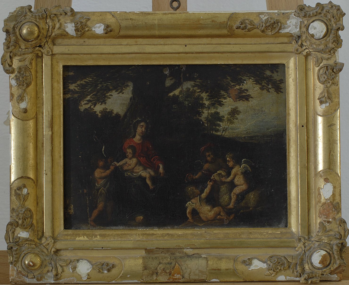 La Vergine col Bambino, San Giovanni e Angeli, Madonna con Bambino e San Giovannino (dipinto) - ambito italiano (sec. XVI)