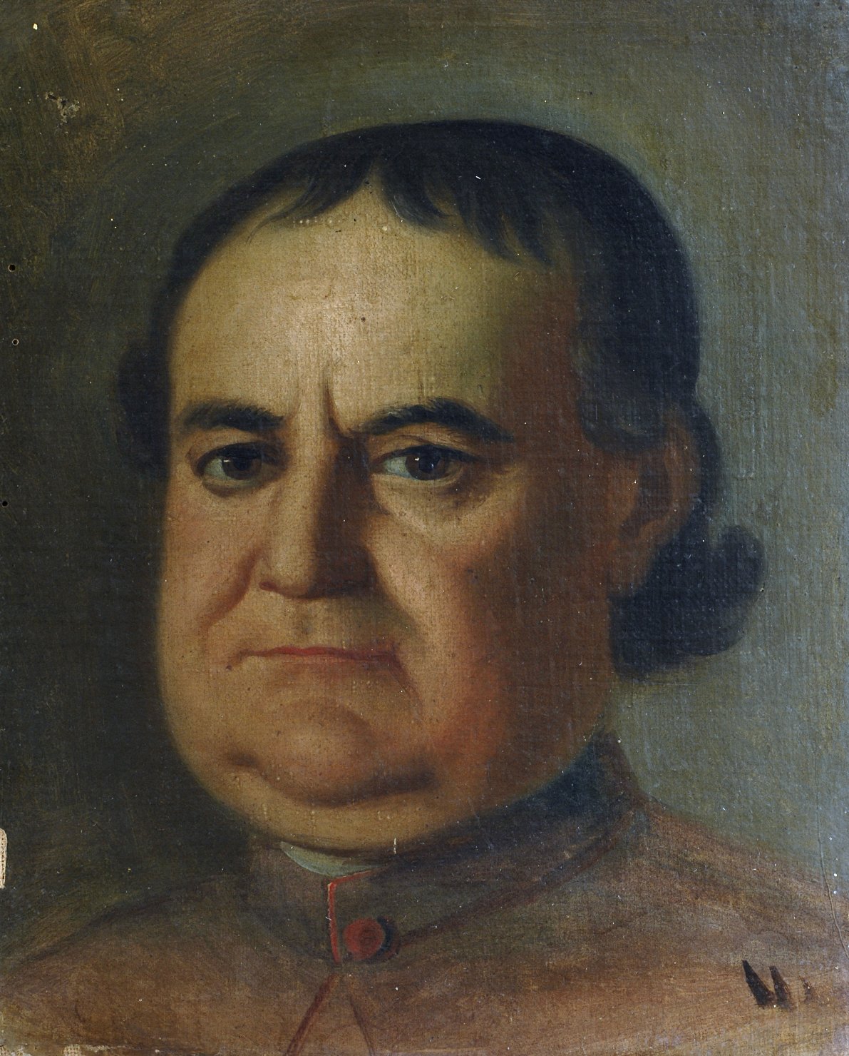 Ritratto del Monsignor Marongiu Nurra, ritratto d'uomo (dipinto) di Marghinotti Giovanni (attribuito) (sec. XIX)