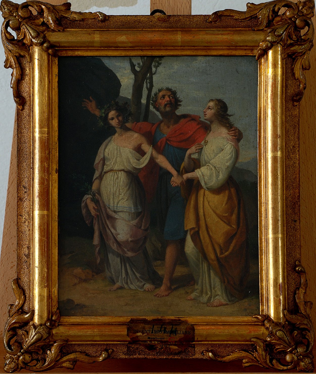 Tre figure romane, figure romane (dipinto) - ambito italiano (sec. XIX)