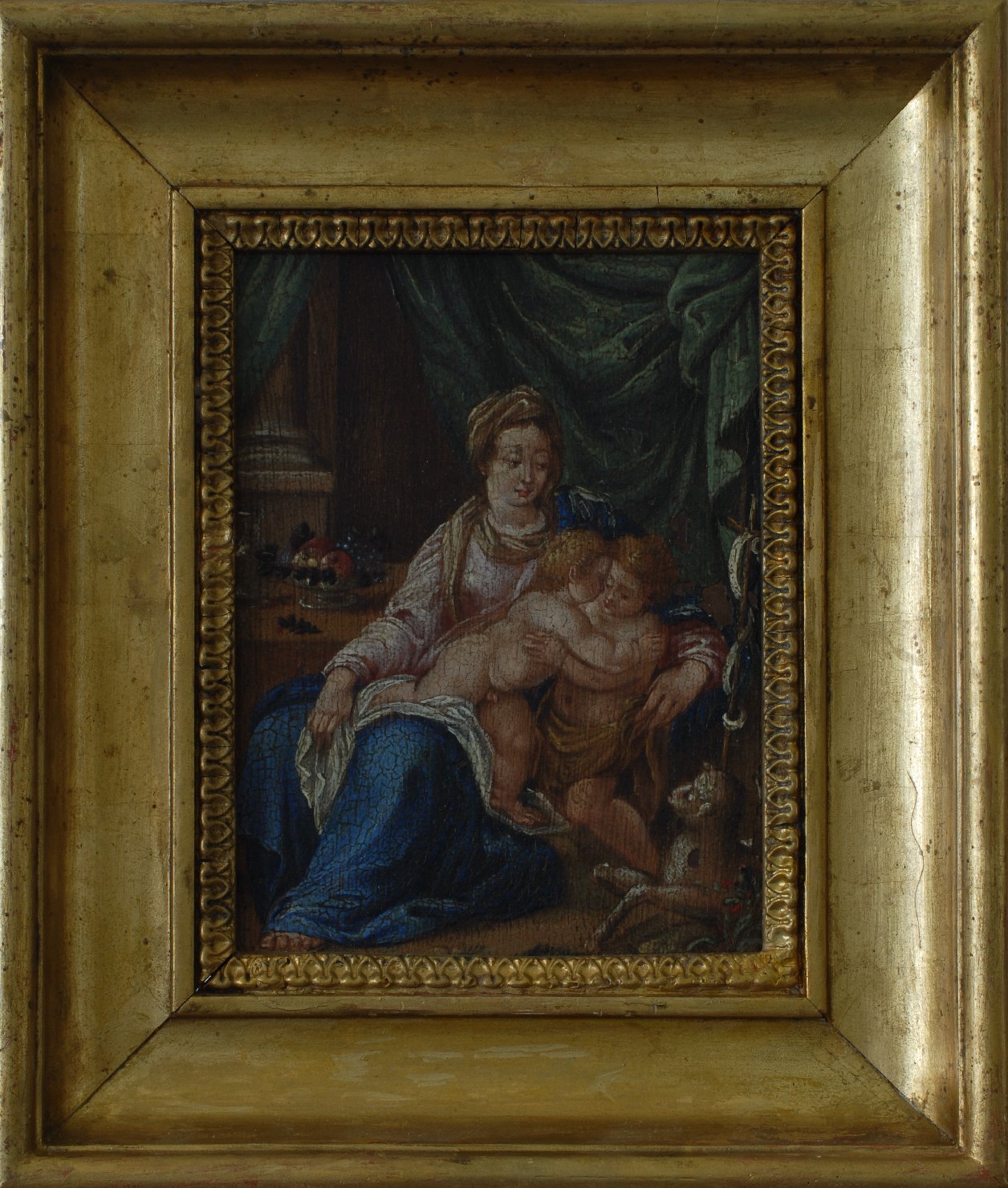 La Vergine col Bambino e San Giovanni, Madonna con Bambino e San Giovannino (dipinto) - ambito italiano (sec. XVI)